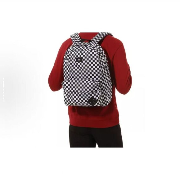 Vans Old Skool Checkerboard Backpack Black & white UNISEX - Picture 8 of 8